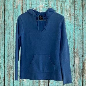 Soft As A Grape Blue Fleece Hoodie - Small